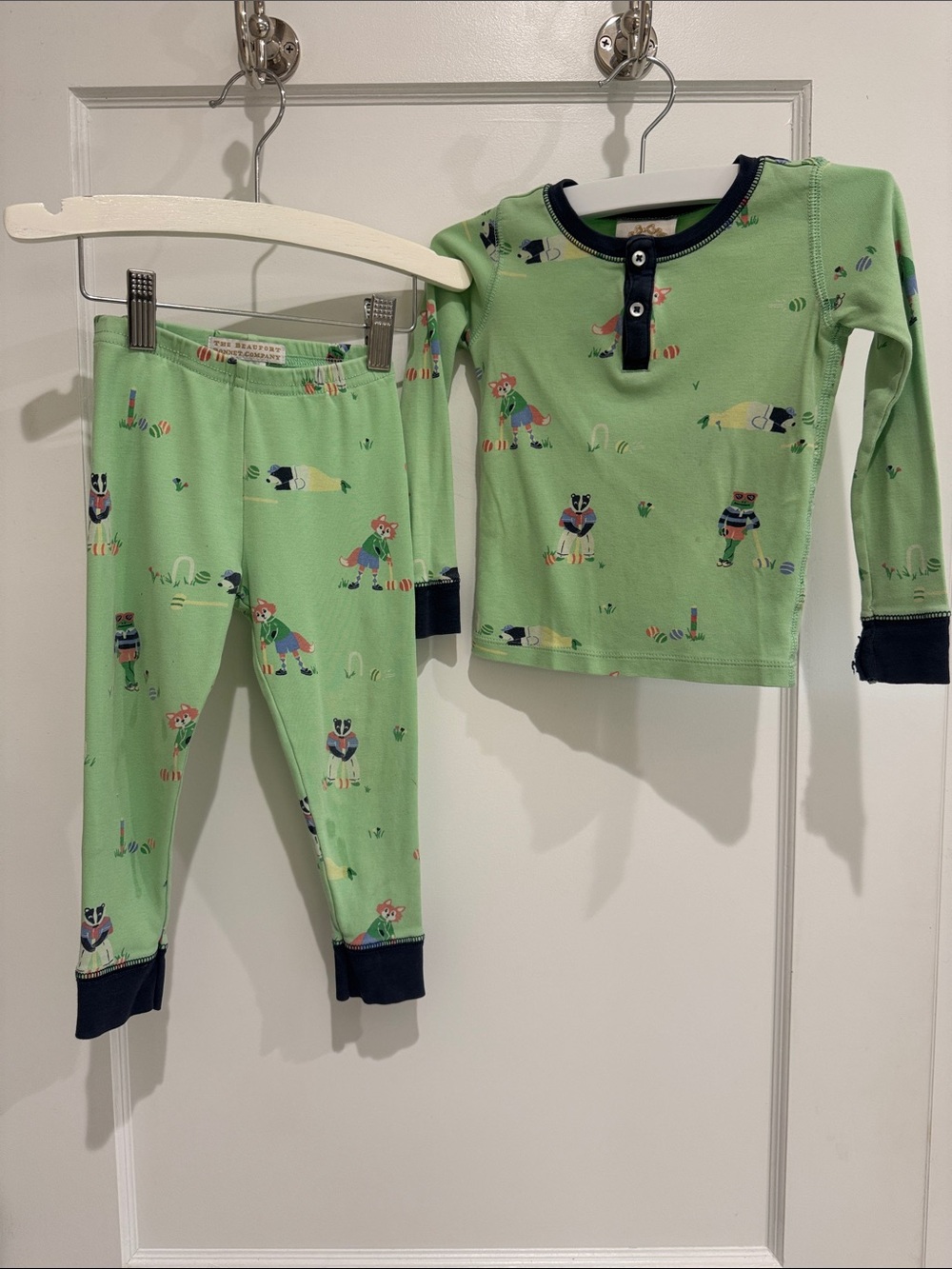 The Beaufort Bonnet Sutton’s Sweet Dream PJ set in Hart's Croquet Soiree" print